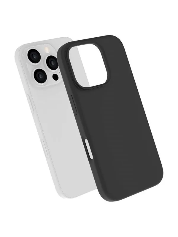 Lippa iPhone 16 Pro Silicone Cover With MagSafe - Black