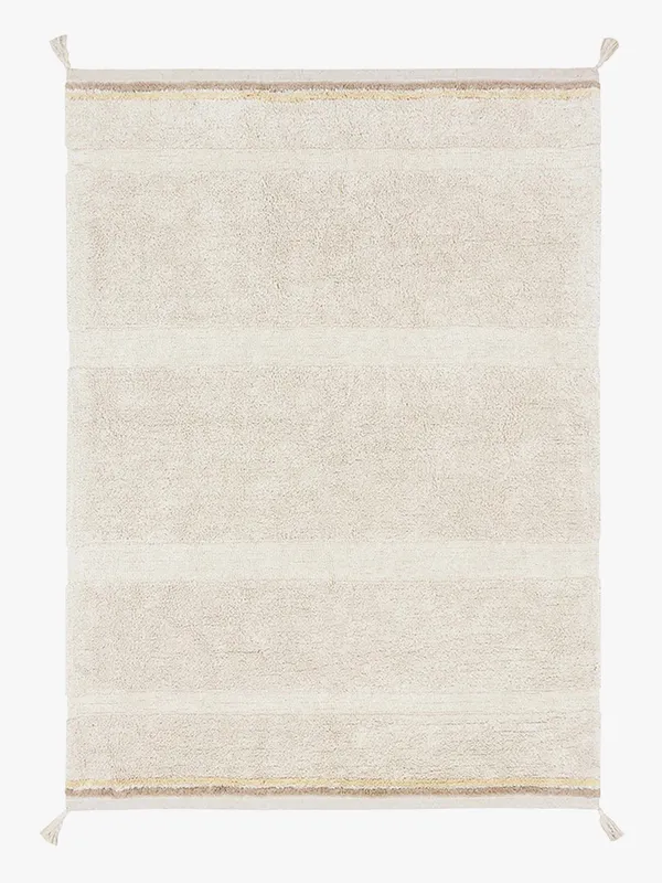 Lorena Canals Tvättbar Barnmatta 90×130 Bloom, Natural, Barnrum