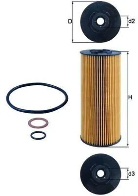 Oljefilter MAHLE OX 137D2