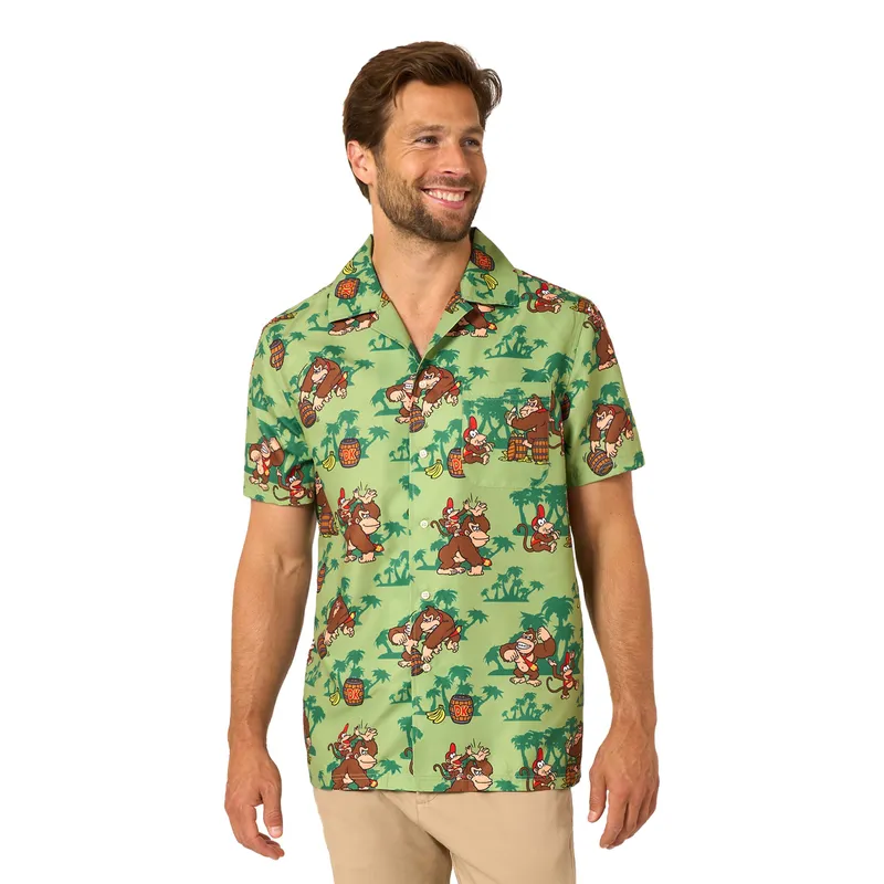 OppoSuits Donkey Kong Bananas Skjorta - X-Large