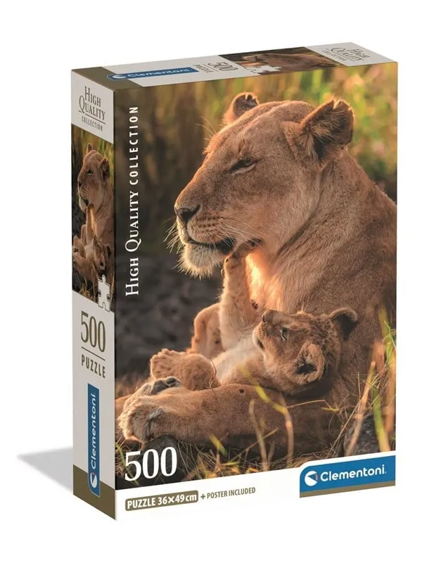 Clementoni Pussel HQC Feline Love 2026 - Compact, 500 bitar 2D Pussel