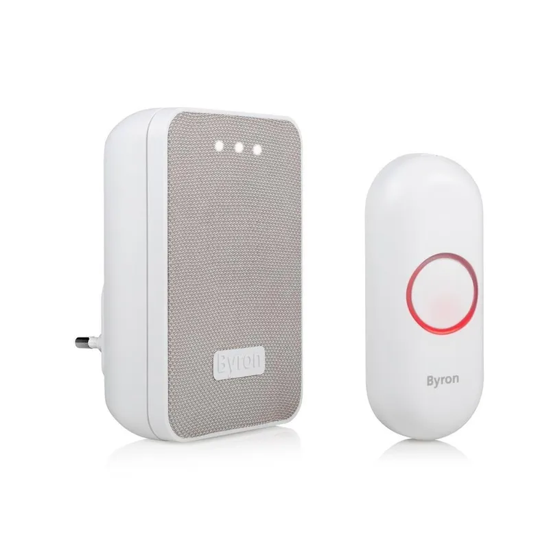Trådlös dörrklocka med tygfront Plug-in 230V