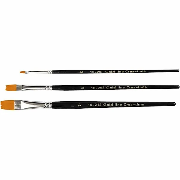 Penslar Gold Line Nr 2+8+12 3 st