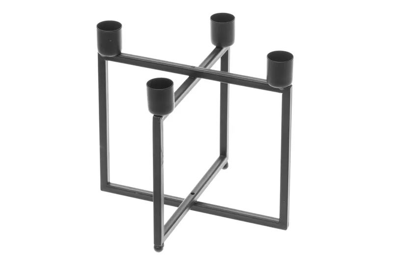 Ljusstake för 4 kronljus- Koivu Svart