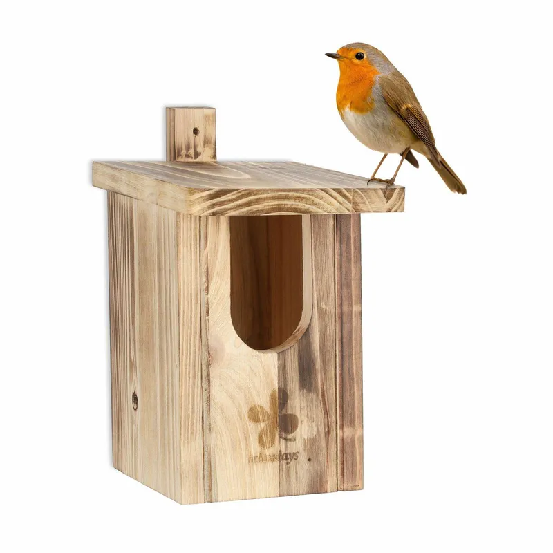 Nestbox Flammad Semi Cavity Uppfödare