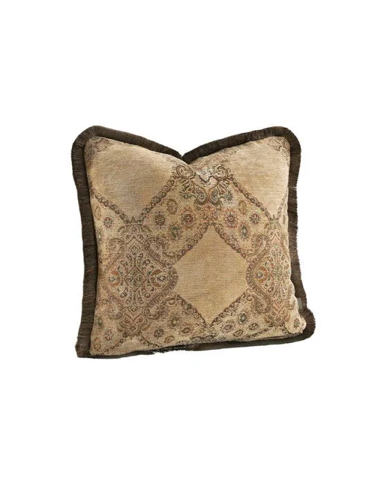 Artwood, Miralago Paisley Beige Kuddfodral Fringe 60X40