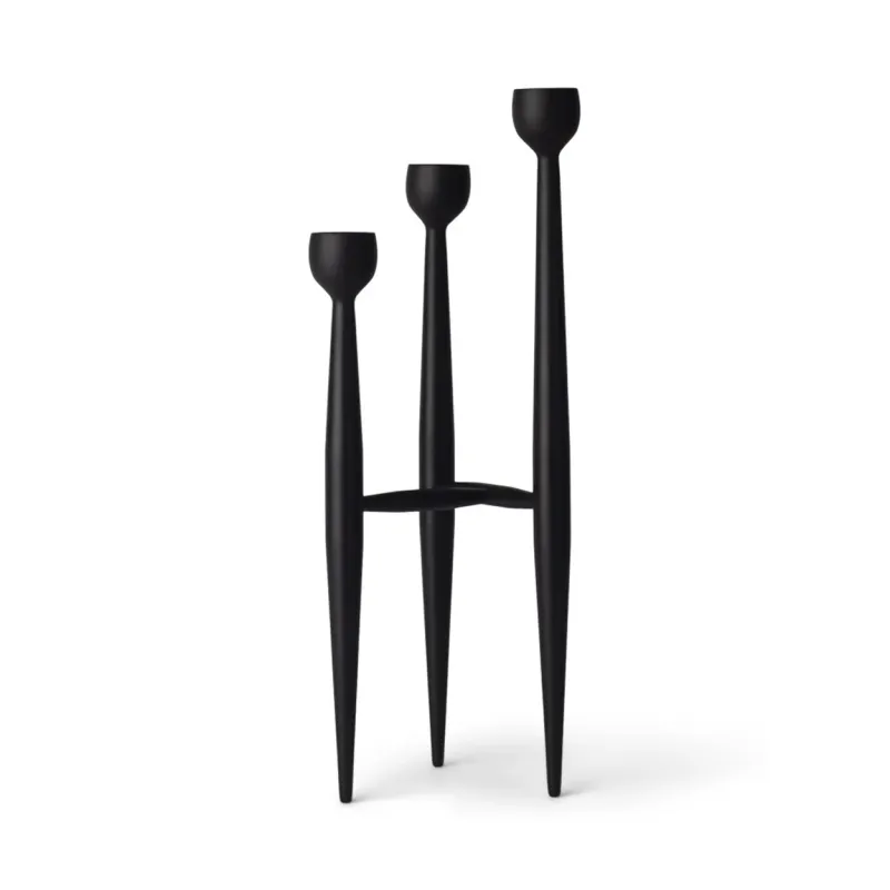 Apollo Ljusstake 32 cm Svart
