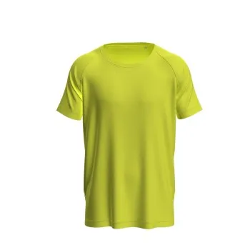 Stedman Active 140 Raglan For Men Gul polyester XX-Large Herr