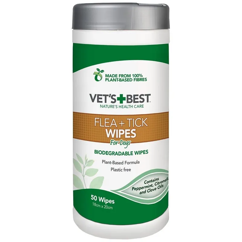 Vet’s Best Natural Flea & Tick Våtservetter 50-pack