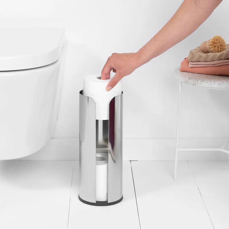 Brabantia Brabantia toalettpappershållare för 3 rullar Brilliant steel