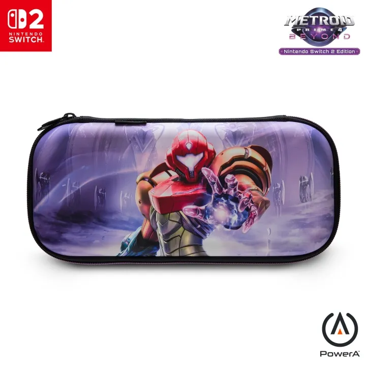 PowerA Slim Case for Nintendo Switch 2 – Metroid Prime 4: Beyond Officially Licensed Protective Case Holds 10 Game Cards