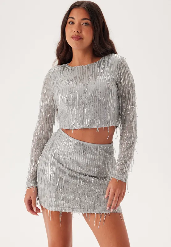 Onlspacy Ls Cropped Sequins To (#6991)