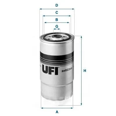 Bränslefilter UFI 24.023.00