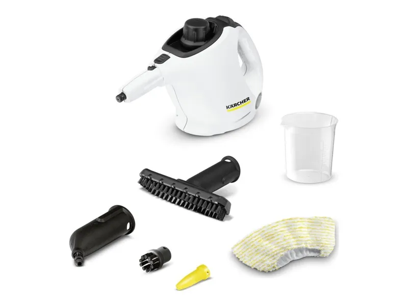 Kärcher SC 1 Cylinderångtvätt 1200 W Svart, Vit