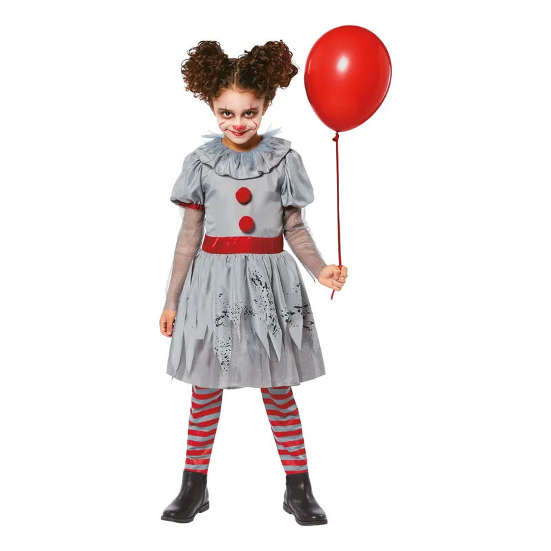 Läskig Clown Klänning Barn Maskeraddräkt – XX-Large