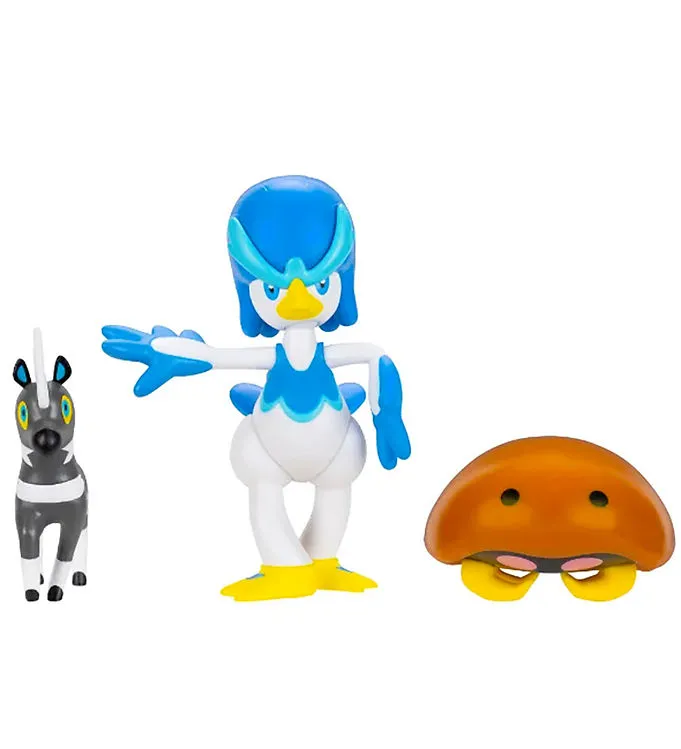 Pokémon Figurer - Battle Figure - 3-pack - Blitzle/Quaxwell/Kabu