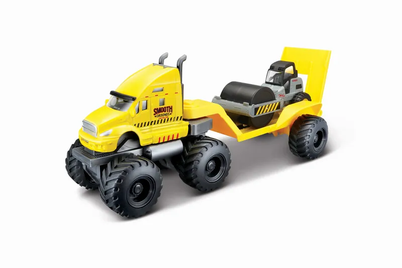 Truck med Stenarbetsmaskin - Orange