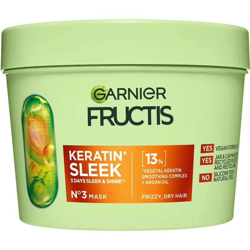Garnier Fructis Keratin Sleek Hårinpacking 370 ml