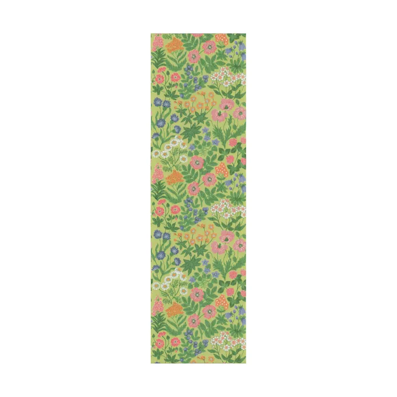 Ekelund Linneväveri Vildblommor bordslöpare 35×120 cm Grön