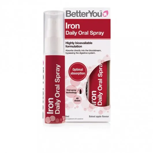 BetterYou - Järn Daglig Oral Spray, Bakat Äpple - 25 ml