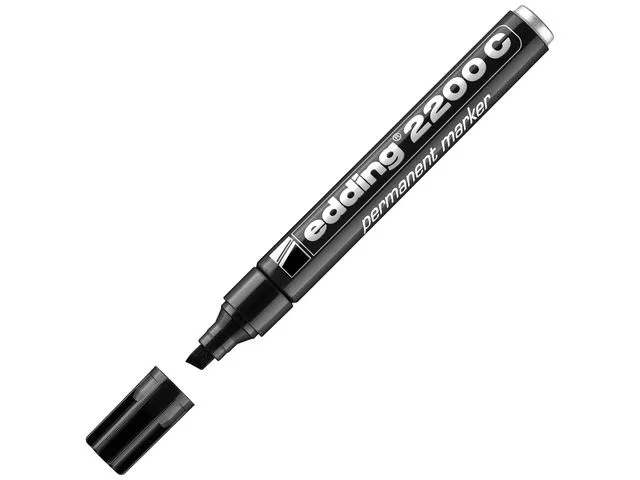 Edding 2200 permanent märkpenna, kantig, svart