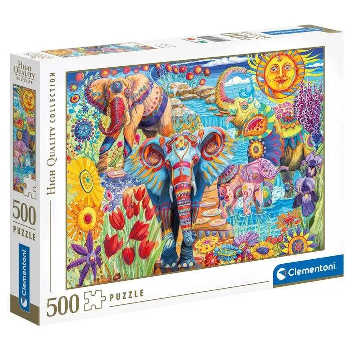 Elefanter Karneval Pussel 500 bitar