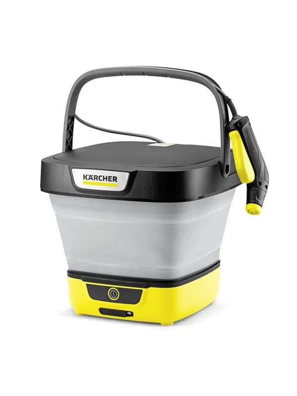 Kärcher OC 3 FOLDABLE högtryckstvätt Kompakt Batteri 120 l/h Svart, Vit, Gul