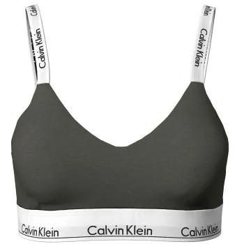 Calvin Klein BH Modern Cotton Light Lined Bralette Oliv Medium Dam