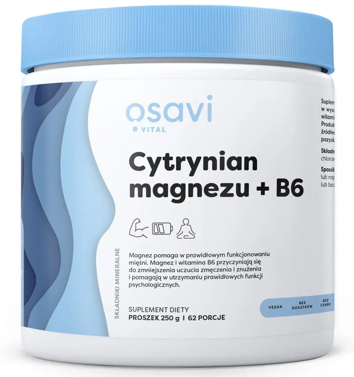 Osavi – Magnesiumcitrat + B6, 250 g