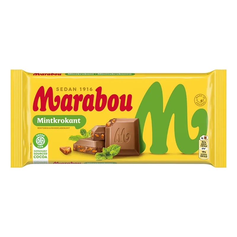 Marabou Mintkrokant Chokladkaka - 160 g