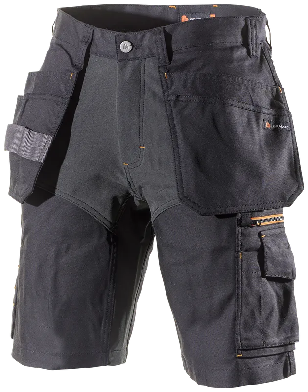 L.Brador 1495PB Arbetsshorts svart C44