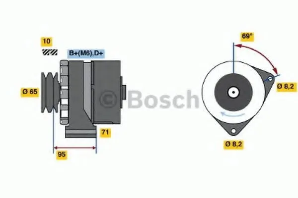 Generator BOSCH 0 986 034 710