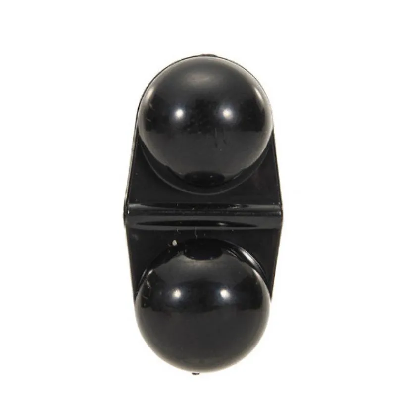10st Fiske Dubbel Skallra Bärbar ABS Havsfiske Attraktion Bell Beads Havskatt Rig Fisketillbehör för att locka fisk svart