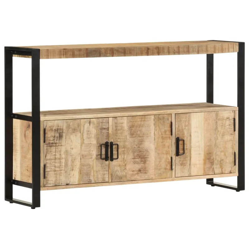 vidaXL Skänk 120x30x75 cm massivt mangoträ (#0594)