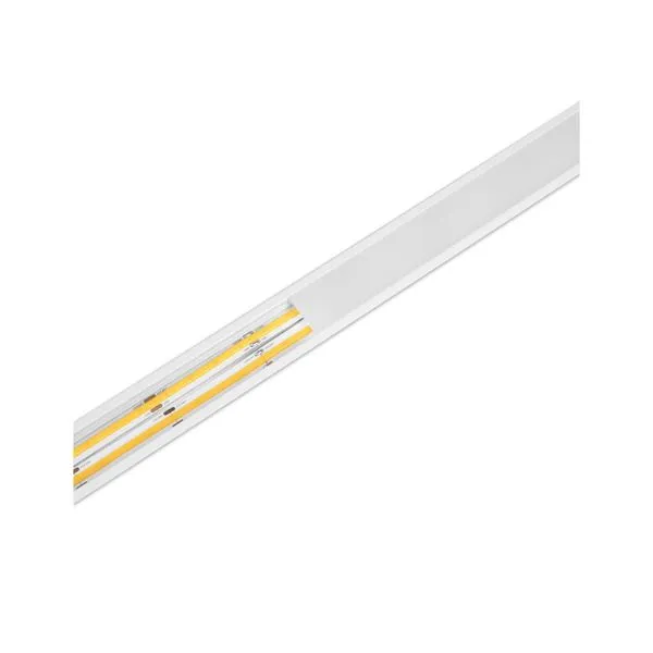 Aluminiumprofil för LED-list AGGE Wide Recessed – Infälld, bred, Vit (100 cm)