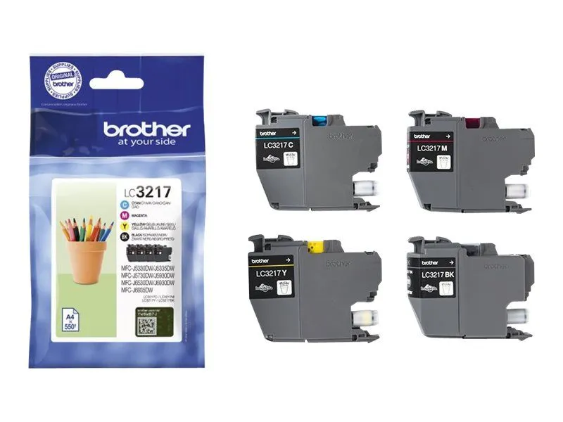 Bläckpatroner LC3217VALDR value pack CMYK