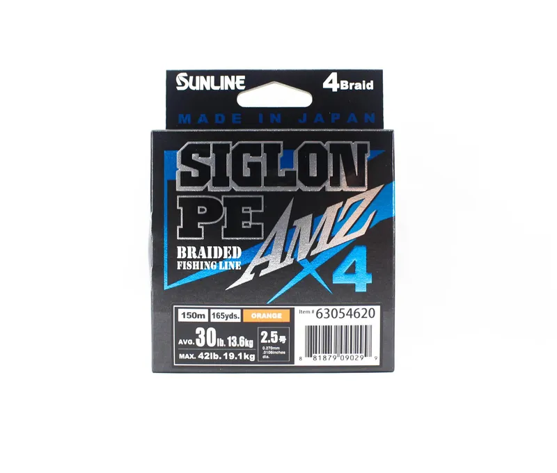 Sunline PE Line X4 Siglon AMZ 150M PE 2,5 30LB Orange (0299) orange