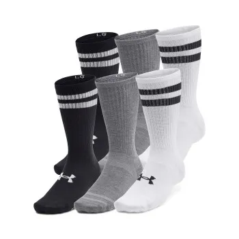 Under Armour Strumpor 6P Essential Crew Socks Flerfärgad polyester X-Large