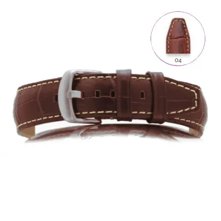 INDIANA Matt Alligator Grained Calf Tan – 20 mm