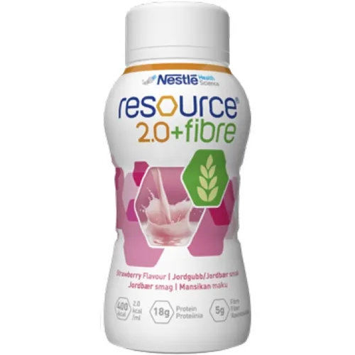 Resource 2.0+fibre - 4x200ml jordgubb - 4 st