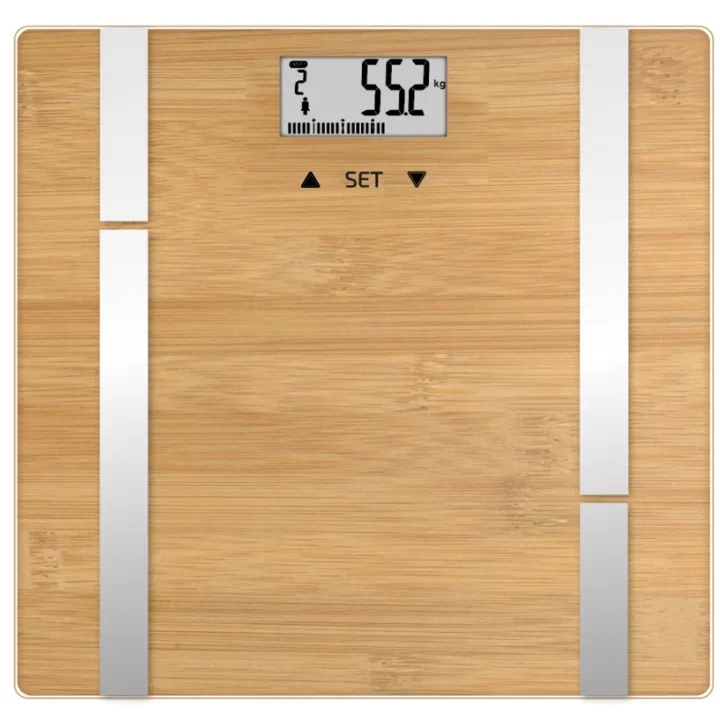 Terraillon Personvåg Bamboo Fit BMI 10-användare, 180 kg