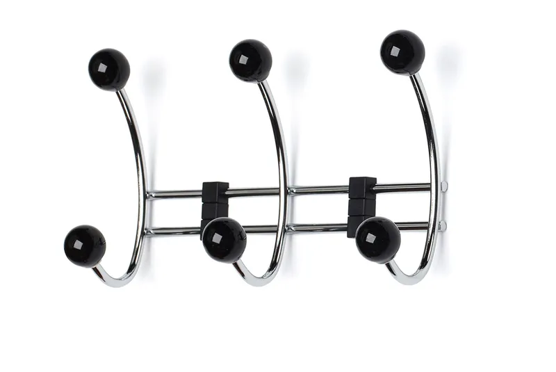 HÄNGARE BERRY 3-KROK 235MM KROM/SVART | Beijerbygg Byggmaterial