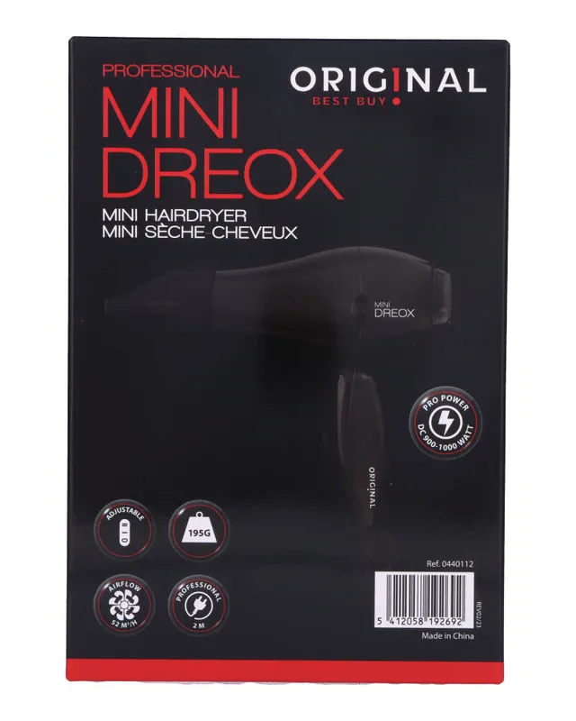 Original Best Buy Mini Hairdryer Black EU Ref. P002775