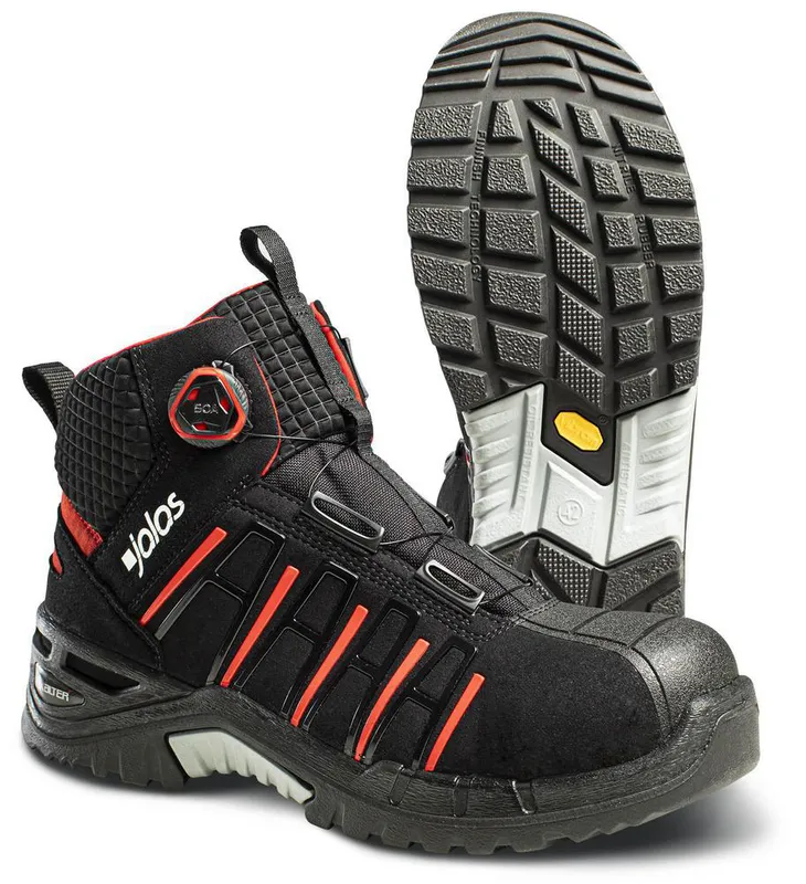 Jalas 9985 Exalter Easyroll Skyddskänga S3, BOA, svart/röd 46