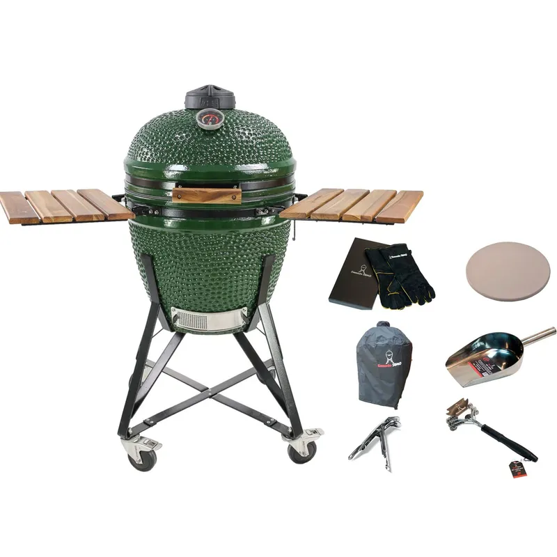 Kamado sumo Grön med tillbehörspaket