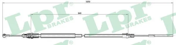 Handbromsvajer LPR C0130B