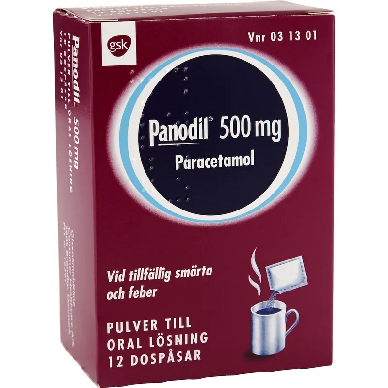 Panodil Pulver till oral lösning 500 mg 12 st