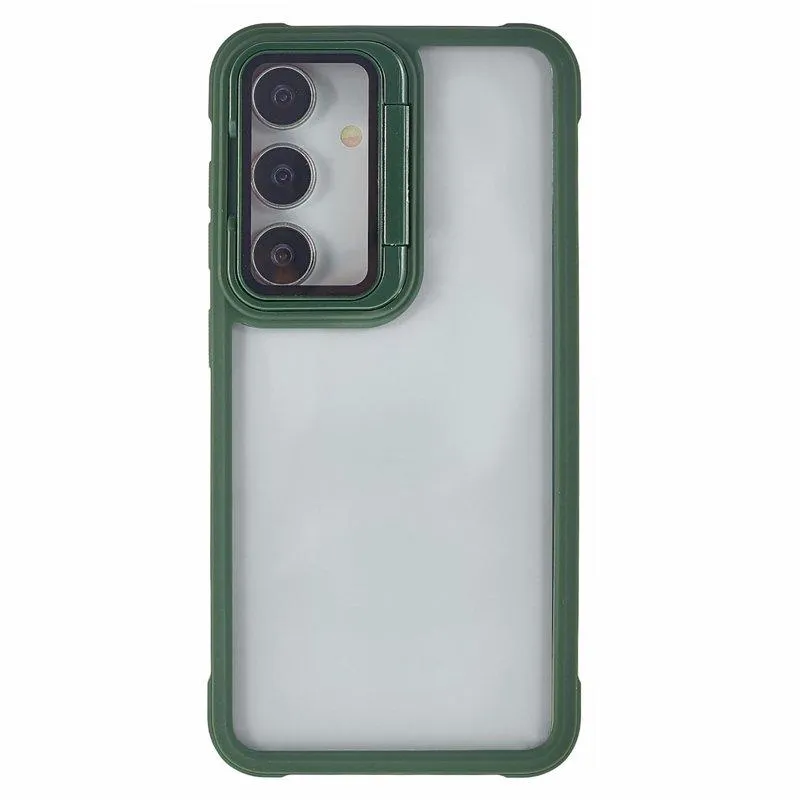 Mobilskal för Samsung Galaxy S26 PC + TPU med kickstand – Grön