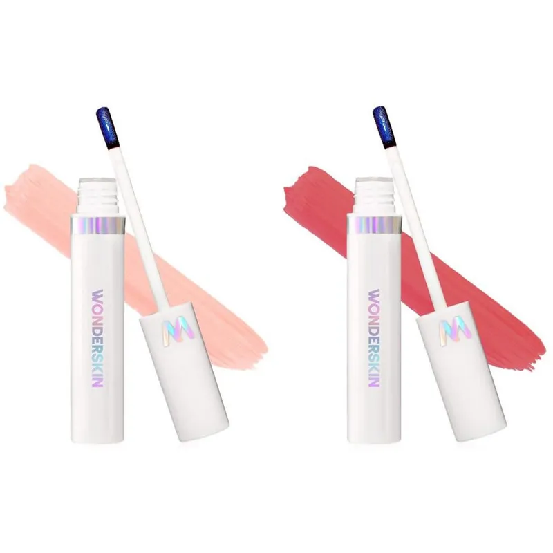 Wonderskin Wonder Blading Lip Stain Masque Peachy & Toffee Rose Duo – 8 ml