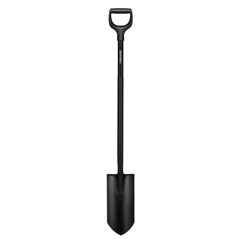 Fiskars Ergonomic Pro 1066709 Spade spetsig, svart